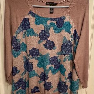 INC International Concepts Metallic Sweater